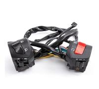 Commande clignotant moto Interrupteur De Guidon Moto 7/8 Pouces, Pour Klaxon Universel 12V Clignotant, Phare, Interrupteur De Démarrage Électrique, Double Accélérateur(1Pair)