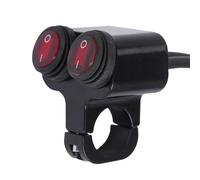 Commande D’Éclairage Guidon Moto - Interrupteur Universel Avec Indicateur LED, Remplacement De Motocyclette Robuste Et Résistant À L’Eau, Idéal Pour Trajets Quotidiens Randonnée