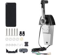 Commande d'accélérateur pour bateaux - Yamaha 4 temps - Commande d'accélérateur marine avec interrupteur Power Trim - Boîtier de commande à distance monté par le haut hors-bord, câble de 144 cm - 704-