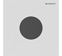 Commande d'urinoir Geberit Type 40 116024JT1 électronique, fonctionnement sur secteur, ronde, revêtement blanc mat / facile à nettoyer