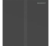 Commande de chasse d'eau pour urinoir Geberit Type 40 116237141 électronique, à piles, noir mat / revêtement facile à nettoyer