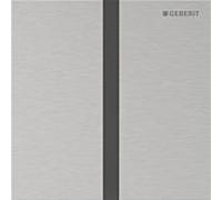 Commande de chasse d'eau pour urinoir Geberit Type 40 116237FW1 électronique, à piles, brossée, revêtement facile à nettoyer