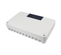 Commande de chauffage central 5/8 zones Contrôleur pour système d'eau chaude Chauffage au sol avec entraînement de valve de pompe et affichage LED 177 x 110 mm (8 zones)