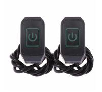 Commande de Commutateur de Guidon Bouton De Commutation Pour Moto, Montage Sur Guidon, Interrupteur Modifié, Commande De Klaxon De Phare, Lampe D'affichage Marche/arrêt, 22MM(2PCS-03)