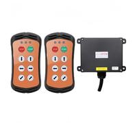 Commande de hayon de voiture à 6 touches et à vitesse unique A600, télécommande industrielle sans fil, interrupteur 12 V, contrôleur de grue de levage(Red,AC-DC 36-450V)