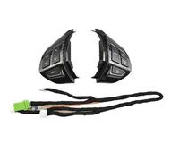 Commande de régulateur de vitesse au volant, boutons de commande audio intégrés/Compatible avec ASX 2007-2012 / Compatible avec Outlander (ASX Noir 10 broches)(Carbonfibre 5pin)