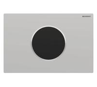 Commande de WC Geberit avec dÃ©clenchement Ã©lectrique du rinÃ§age, Sigma10, rinÃ§age Ã 2 quantitÃ©s, fonctionnement sur pile, 115.908., Coloris: chrome mat, revÃªtement easy-to-clean / chromÃ© brillant - 115.908.JQ.6