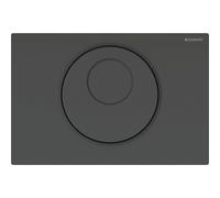 Geberit Sigma10 commande de WC avec déclenchement électrique du rinçage, fonctionnement sur réseau, automatique, sans contact, manuel, 115.890.DW.6, Couleur: noir / noir mat