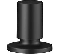 Commande de vidage évier cuisine, pour vidage automatique bonde, tirette métallique, noir mat, hauteur 5 cm, percement de 3,5 cm