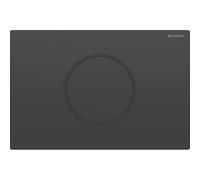 Geberit Sigma10 commande de WC avec déclenchement électrique du rinçage, sans contact, à commande infrarouge, 115907DW6, Couleur: noir / noir mat - CM