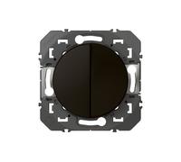 Commande d'éclairage - Double poussoir - Dooxie - Noir LEGRAND