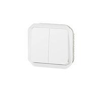 commande double - 10a - blanc - composable - legrand plexo 069625l