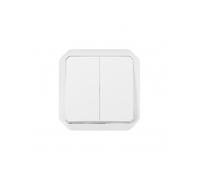 commande double - 10a - blanc - composable - legrand plexo 069625l