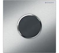 Geberit, commande pour urinoir avec déclenchement électronique du rinçage, alimentation par pile, plaque de recouvrement type 10, 116035SN1, Couleur: brossé/poli - CM