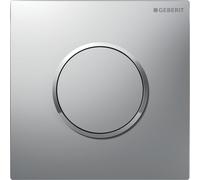 Commande d'urinoir Geberit pneumatique type 10 chromé mat brillant - GEBERIT 116.015.JQ.1