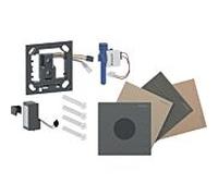 Commande d'urinoir Geberit Type 40 004800002, gâchette de chasse d'eau électronique, à piles, ronde, galvanisée