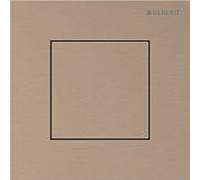 Commande d'urinoir pneumatique Geberit Type 40 116217QB1, Square , or rose / brossé, revêtement facile à nettoyer