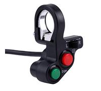 commande feux et clignotant moto, Guidon commutateur 22 mm (7/8 pouces) Motorcycle guidon commutateur de phares clignotants Corne Blonde On/Off bouton-poussoir