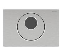 Commande Geberit élec piles DT Sigma10 ronde man Sig12 brossé - GEBERIT 115.891.SN.6