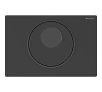 Commande Geberit élec piles DT Sigma10 ronde man Sig12 noir mat noir - GEBERIT 115.891.16.6