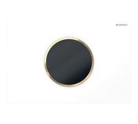 Commande Geberit élec piles DT Sigma10 ronde Sig12 blanc doré - GEBERIT 115.908.KK.6