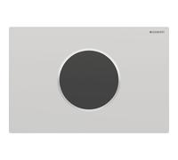 Commande Geberit élec piles DT Sigma10 ronde Sig12 chromé mat brillant - GEBERIT 115.908.JQ.6