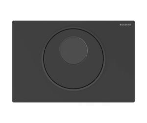 Commande Geberit élec secteur DT Sigma10 ronde man Sig12 noir mat noir - GEBERIT 115.890.16.6