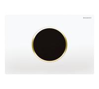 Commande Geberit élec secteur DT Sigma10 ronde Sig12 blanc doré - GEBERIT 115.907.KK.6