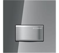 Geberit 8008842 Kit de Montage Final hytouch pneumatique 116016sd5, Design Sigma 50, Verre fumé/chromé, Argent