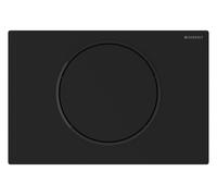Commande WC Geberit Sigma10 115706166 ronde, pour commande à distance Bluetooth, noir mat, fonctionne sur piles