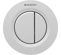 Commande Geberit type 01 ronde PN double touche encastrer Chromé mat - GEBERIT 116.042.JQ.1