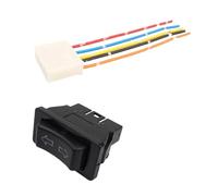 Commande Leve Vitre Voiture Interrupteur Universel Vitre Voiture 5 Broches, 12V 20a Bouton Commande Lève-vitre Automatique, Régulateur Électrique Bleu/rouge, Pièces Intérieures