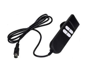 Commande manuelle pour fauteuil inclinable, télécommande électrique pour fauteuil releveur - 4 boutons (noir)