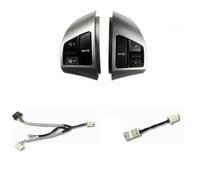 Commande Multifonction Au Volant Pour Hyundai Pour Elantra HD 2008-2010 Boutons De Sélection Des Canaux Audio Bouton Régulateur Vitesse(Silver- 6 keys)