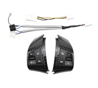 Commande Multifonction Au Volant Pour Hyundai Pour Elantra HD 2008-2010 Boutons De Sélection Des Canaux Audio Bouton Commande Volant Multifonction(Carbon fiber-8 keys)