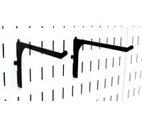Commande murale 10-er-106 B Pegboard 15,2 cm Portée étendue à fente Paire de crochet à fente Crochets en métal pour panneau perforé et fente Outil Tableau, 10-ER-106 B