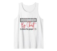 Commandé par Le Christ pour Partager l'Évangile MT 28:19 Débardeur