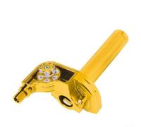 Commande pour moto Tirage Rapide CNC 22mm Ergonomique Résistant pour Scooter Dirt Bike (Gold)