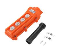 Commande Suspendue à Bouton - Poussoir 4 Canaux, Contrôleur Étanche pour Palan et Grue, Boîtier ABS Durable - Résistance aux Chocs, Utilisation Simple à Une Main