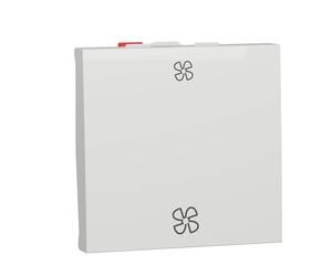 Commande VMC 1 poste 2 modules Unica Blanc Schneider