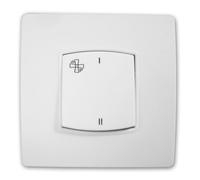 Zenitech Commande VMC Diwone borne-auto vis + griffes Blanc