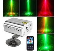 Commande vocale Musique Musique Rythme Lumière Flash LED Projecteur laser Scène avec effet d'éclairage de scène pour DJ Disco Club