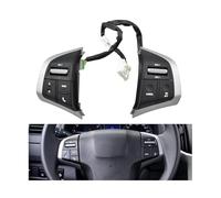 Commande Volant Bouton Pour Dmax 2019 Volume Audio Commutateur Volant Multifonction Musique Médias Commutateurs Commande Téléphonique(Silver Black)