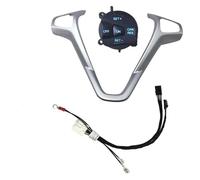 Commande Volant Bouton Pour Fiesta MK7 MK8 ST Pour Ecosport 2013 Cache De Panneau Commande Régulateur Vitesse Multifonction(One set)