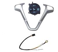 Commande Volant Bouton Pour Fiesta MK7 MK8 ST Pour Ecosport 2013 Cache De Panneau Commande Régulateur Vitesse Multifonction(One set button)