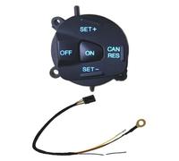Commande Volant Bouton Pour Fiesta MK7 MK8 ST Pour Ecosport 2013 Cache De Panneau Commande Régulateur Vitesse Multifonction(Button and wire)