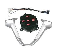 Commande Volant Multifonction Pour Fiesta MK7 MK8 Pour Ecosport 2013 2014 2015 Interrupteur À Bouton Sur Volant Pour Système Régulateur Vitesse Voiture(Red one set)