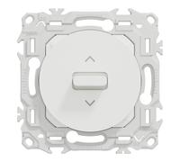Schneider Electric Interrupteur ou Poussoir volet Roulant 3 Positions à Levier - Blanc Craie