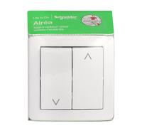 Schneider Electric - Commande volet roulant Alréa - 2 boutons - Blanc