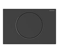 Commande WC Geberit Sigma10 115706166 ronde, pour commande à distance Bluetooth, noir mat, fonctionne sur piles